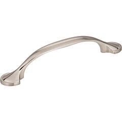 Watervale Style 3-3/4 Inch (96mm) Center to Center, Overall Length 5-3/8 Inch Satin Nickel Cabinet Pull/Handle