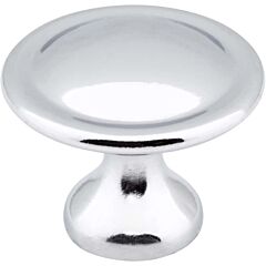 Watervale Style Cabinet Hardware Knob, Polished Chrome 1-1/8" Inch Diameter