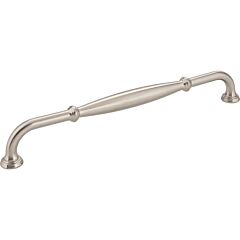 Tiffany Appliance Satin Nickel 12 Inch (305mm) Center to Center, Overall Length 13 Inch Cabinet Hardware Pull / Handle, Jeffrey Alexander