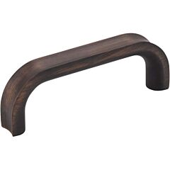 Rae Style 3 Inch (76mm) Center to Center, Overall Length 3-7/16 Brushed Oil Rubbed Bronze Kitchen Cabinet Pull/Handle