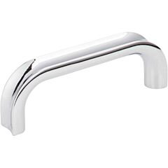 Rae Style 3 Inch (76mm) Center to Center, Overall Length 3-7/16 Polished Chrome Kitchen Cabinet Pull/Handle