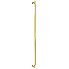 Omnia Ultima III Geometric Pull 18" (457mm) Center Holes 18-7/16" (468mm) Length, Unlacquered Polished Brass