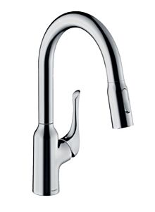 Hansgrohe Allegro N 1.75 GPM 2-Spray Pull-Down Prep Kitchen Faucet, Chrome