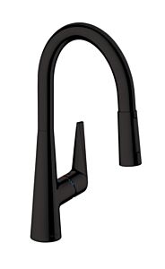 Hansgrohe Talis S 1.75 GPM HighArc2-Spray Pull-Down Kitchen Faucet, Matte Black