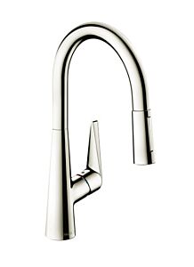 Hansgrohe Talis S 1.75 GPM HighArc2-Spray Pull-Down Kitchen Faucet, Polished Nickel