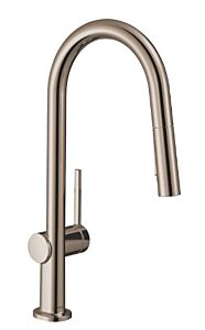 Hansgrohe Talis N 1.75 GPM, A-Style 2-Spray HighArc Pull-Down Kitchen Faucet, Polished Nickel