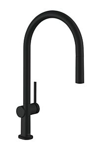 Hansgrohe Talis N 1.5 GPM 2-Spray Pull-Down, HighArc O-Style Kitchen Faucet, Matte Black