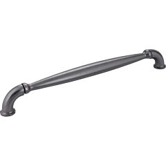Chesapeake Style 12 Inch (305mm) Center to Center, Overall Length 12-15/16 Inch Gun Metal Cabinet Pull/Handle