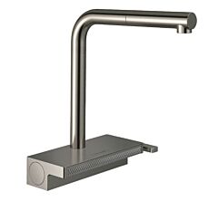 Hansgrohe Aquno Select 1.75 GPM 2-Spray Pull-Out Kitchen Faucet with sBox, Stainless Steel