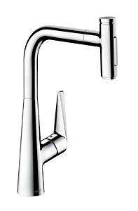 Hansgrohe Talis Select S 1.75 GPM 2-Spray Pull-Out HighArc Kitchen Faucet with sBox, Chrome