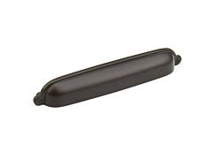 Country Cup Pull 6" (152mm) Center to Center, 6-5/8" Length, Oil Rubbed Bronze Cabinet Pull/ Handle