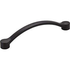 Belfast Style 5-1/32 Inch (128mm) Center to Center, Overall Length 5-11/16 Inch Black Cabinet Pull/Handle