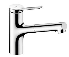 Hansgrohe Zesis 1.75 GPM 2-Spray Pull-Out, Kitchen Faucet, Chrome
