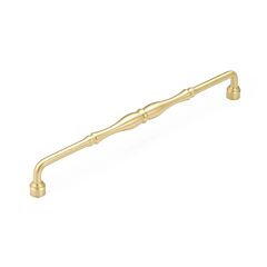 Colonial 15" (381mm) Center to Center, 16" (406mm) Length, Satin Brass Appliance Pull/ Handle