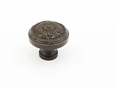 Versailles Oil Rubbed Bronze Round Kitchen Cabinet Drawer Knob, 1-1/4" (32mm) Diameter