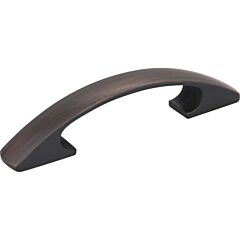 Strickland Style 3 Inch (76mm) Center to Center, Overall Length 4-1/2 Inch Brushed Oil Rubbed Bronze Cabinet Pull/Handle