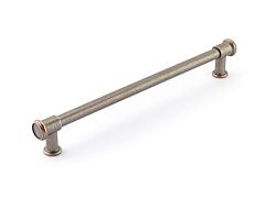 Streamworks 12" (305mm) Center to Center, 13-7/8" Length, Distressed Pewter and Copper Appliance Pull / Handle