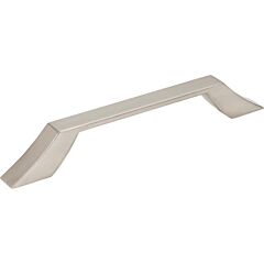 Jeffrey Alexander Royce Collection 5-1/16" (128mm) Center to Center, 6-3/4" (171.5mm) Overall Length Satin Nickel Cabinet Pull/Handle