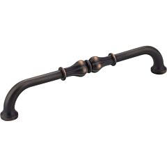 Jeffrey Alexander Bella Collection 6-5/16" (160mm) Center to Center, 6-15/16" (176.5mm) Overall Length Brushed Oil Rubbed Bronze Cabinet Pull/Handle