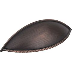 Jeffrey Alexander Lenoir Shaker Cup Brushed Oil Rubbed Bronze 3-3/4 Inch (96mm) Center to Center, Overall Length 5 Inch Cabinet Hardware Pull / Handle