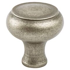 Forte 1-11/16" (43mm) Overall Diameter Large Weathered Nickel Knob