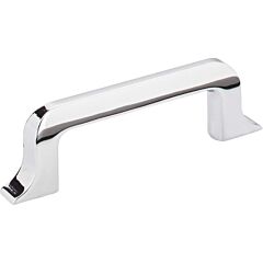 Callie Style 3 Inch (76mm) Center to Center, Overall Length 4-3/16 Inch Polished Chrome Kitchen Cabinet Pull/Handle