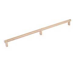 Emtek Select Satin Copper Rectangular Stem 24" (610mm) Center to Center with Knurled Bar in Satin Copper, Overall Length 24-3/4" (628.5mm) Cabinet Pull / Handle