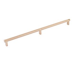 Emtek Select Satin Copper Rectangular Stem 24" (610mm) Center to Center with Smooth Bar in Satin Copper, Overall Length 24-3/4" (628.5mm) Cabinet Pull / Handle