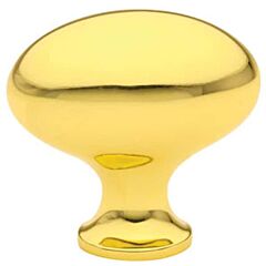 Emtek Brass Egg Polished Brass Cabinet Hardware Knob 1" Diameter