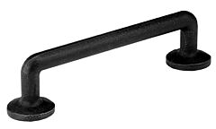 Emtek Sandcast Flat Black Bronze Rod 3 Inch (76mm) Center to Center, Overall Length 4 Inch Cabinet Hardware Pull / Handle
