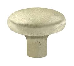Emtek Sandcast Bronze Round Tumbled White Bronze Cabinet Hardware Knob 1-3/4" Diameter