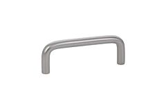 Emtek Wire Satin Nickel 3 Inch (76mm) Center to Center, Overall Length 3-1/4 Inch Cabinet Hardware Pull / Handle
