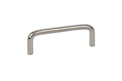 Emtek Wire Polished Nickel 3-1/2 Inch (89mm) Center to Center, Overall Length 3-3/4 Inch Cabinet Hardware Pull / Handle