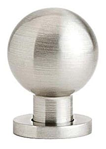 Emtek Brass Globe Satin Nickel Cabinet Hardware Knob 1-1/8" Diameter