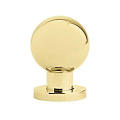 Emtek Brass Globe Flat Brass Cabinet Hardware Knob 1-1/8" Diameter