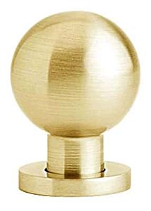 Emtek Brass Globe Satin Brass Cabinet Hardware Knob 1-1/8" Diameter