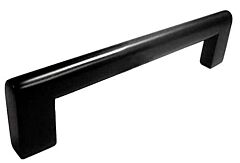 Emtek Trail Flat Black 3 Inch (76mm) Center to Center, Overall Length 3-5/8 Inch Cabinet Hardware Pull / Handle