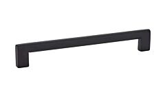 Emtek Trail Flat Black 8 Inch (203mm) Center to Center, Overall Length 8-5/8 Inch Cabinet Hardware Pull / Handle