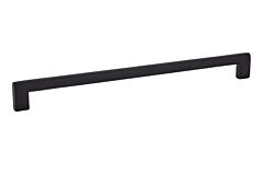 Emtek Trail Flat Black 12 Inch (305mm) Center to Center, Overall Length 12-5/8 Inch Cabinet Hardware Pull / Handle