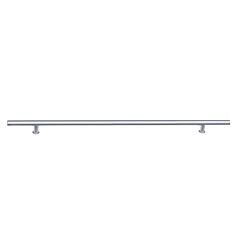 Emtek 36" (914mm) Overall Length, 24" (610mm) Center to Center, Round Profile Long Door Pulls, Polished Stainless Steel