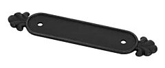 Emtek Tuscany Flat Black Bronze 3 Inch (76mm) Center to Center BackPlate for Cabinet Hardware Hardware Pull / Handle