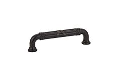 Emtek R&R Fixed-Estate Oil-Rubbed Bronze 4 Inch (102mm) Center to Center, Overall Length 4-5/8 Inch Cabinet Hardware Pull / Handle