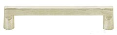 Emtek Sandcast Tumble White Bronze Rail 8 Inch (203mm) Center to Center, Overall Length 8-1/2 Inch Cabinet Hardware Pull / Handle