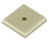 Emtek Sandcast Square Back Tumbled White Bronze Cabinet Hardware Knob 1-1/4" Diameter