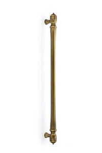 Emtek Spindle Appliance Antique Brass 18 Inch (457mm) Center to Center, Overall Length 20-1/2 Inch Cabinet Hardware Pull / Handle