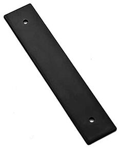 Emtek Art Deco Rectangular Flat Black 4 Inch (102mm) Center to Center BackPlate for Cabinet Hardware Hardware Pull / Handle