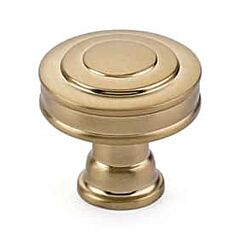 Emtek Transitional Heritage Glendon Satin Brass Cabinet Hardware Knob 1-1/4" Diameter
