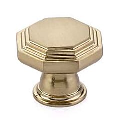 Emtek Transitional Heritage Midvale Satin Brass Cabinet Hardware Knob 1-1/4" Diameter