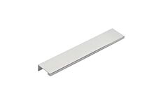 Cabinet Edge Pull in Polished Chrome base, Overall Length 7-1/4"