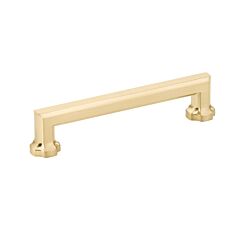 Empire 5" (127mm) Center to Center, 5-1/2" Length, Signature Satin Brass Cabinet Pull/ Handle